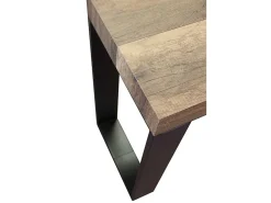 Consola*ITAMOBY Mesa consola extensível 90x40/196 cm Tecno Small Nogueira quadro Antracite Natural escuro