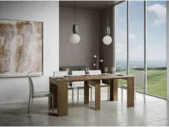 Hot ITAMOBY Mesa consola extensível 90x42/302 cm Modem Nogueira Natural escuro