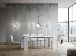 Consola*ITAMOBY Mesa consola extensível 90x42/302 cm Emy Espatulado Branco