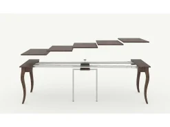 Consola|ITAMOBY Mesa consola extensível 90x48/308 cm Olanda Cinza Branca Branco