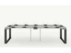 Best ITAMOBY Mesa consola extensível 90x40/300 cm Elettra Carvalho Natural quadro Antracite Natural claro
