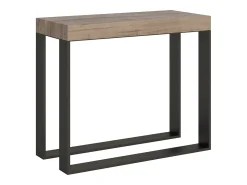 Best ITAMOBY Mesa consola extensível 90x40/300 cm Elettra Carvalho Natural quadro Antracite Natural claro