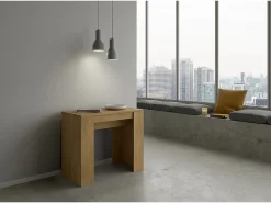 Consola*ITAMOBY Mesa consola extensível 90x48/204 cm Basic Small Carvalho Natural Castanho