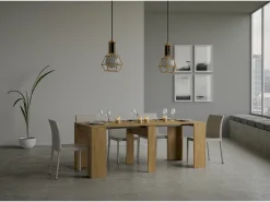 Consola*ITAMOBY Mesa consola extensível 90x48/204 cm Basic Small Carvalho Natural Castanho