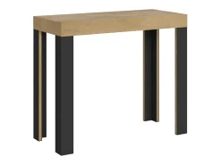 Hot ITAMOBY Mesa consola extensível 90x40/300 cm Linea Carvalho Natural quadro Antracite Natural claro