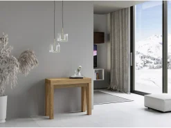 Consola|ITAMOBY Mesa consola extensível 90x40/196 cm Naxy Small Carvalho Natural Natural claro