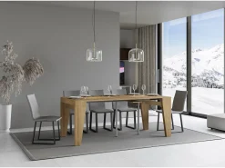 Consola|ITAMOBY Mesa consola extensível 90x40/196 cm Naxy Small Carvalho Natural Natural claro