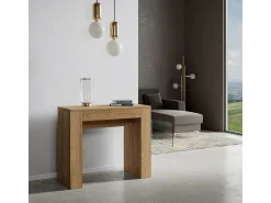 ITAMOBY Mesa consola extensível 90x42/302 cm Modem Carvalho Natural^ Consola