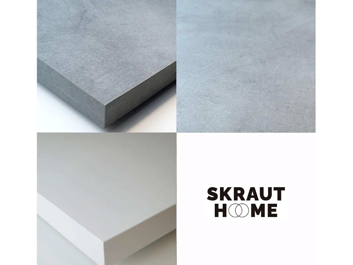 Discount Skraut Home Mesa Consola Extensível, 160x90x73cm, Para 8 pessoas, Pés de madeira, e cinzento Branco