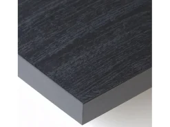 Consola|Skraut Home Mesa Consola Extensível, 262x90x73cm, Para 12 pessoas, Pés de madeira, Preto