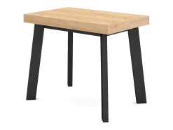 Skraut Home Mesa Consola Extensível, 180x90x73cm, Para 8 pessoas, Pés de madeira, Carvahlo^ Consola