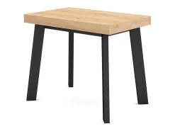 Consola*Skraut Home Mesa Consola Extensível, 302x90x73cm, Para 14 pessoas, Pés de madeira, Carvahlo Natural claro