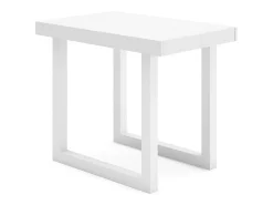 Consola|Skraut Home Mesa Consola Extensível, 302x90x73cm, Para 14 pessoas, Pés de madeira, e cinzento Branco