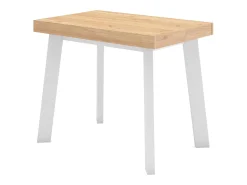 Consola|Skraut Home Mesa Consola Extensível, 302x90x73cm, Para 14 pessoas, Pés de madeira, Carvahlo Natural claro