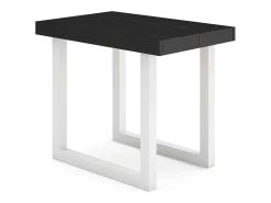 Sale Skraut Home Mesa Consola Extensível, 302x90x73cm, Para 14 pessoas, Pés de madeira, Preto
