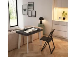 Skraut Home Mesa Consola Extensível, 262x90x73cm, Para 12 pessoas, Pés de madeira,^ Consola
