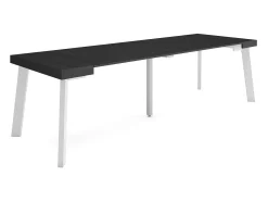 Skraut Home Mesa Consola Extensível, 262x90x73cm, Para 12 pessoas, Pés de madeira,^ Consola
