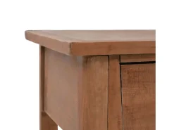 Consola*vidaxl Mesa consola madeira de abeto maciça 126x40x77,5 cm castanho Natural claro