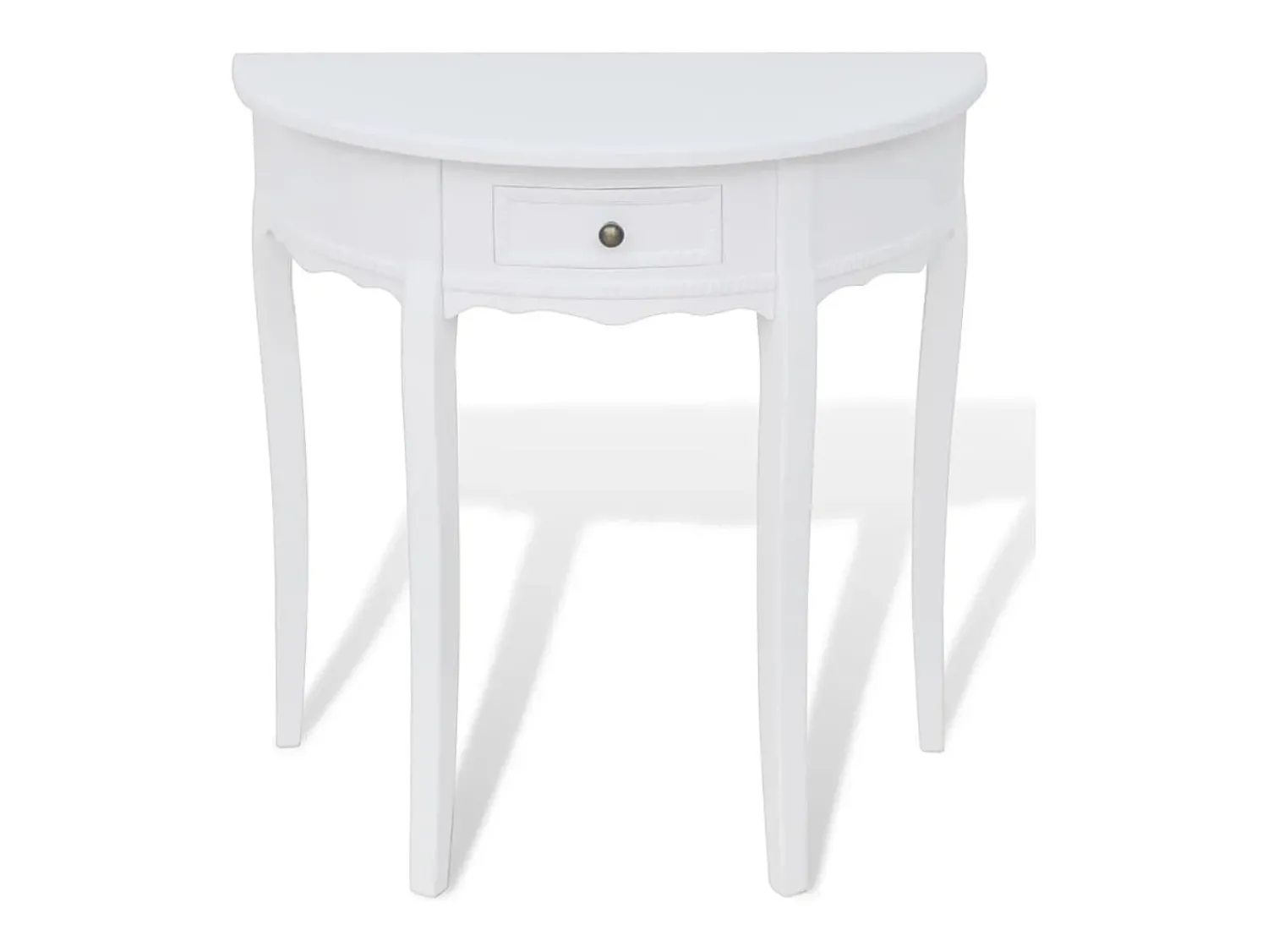 Consola| Mesa consola meia-lua com gaveta PT432692 Branco