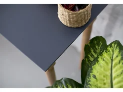 Consola* Mesa Consola Pequena Com Prateleira 85 x 35 cm Mamo Branca Branco