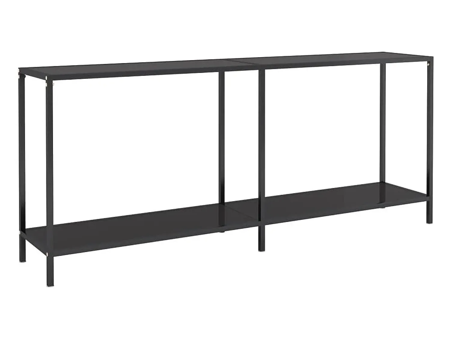 vidaxl Mesa consola 180x35x75,5 cm vidro temperado^ Consola