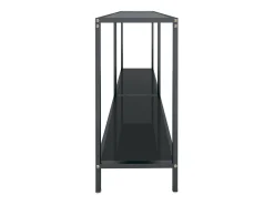 vidaxl Mesa consola 140x35x75,5 cm vidro temperado^ Consola