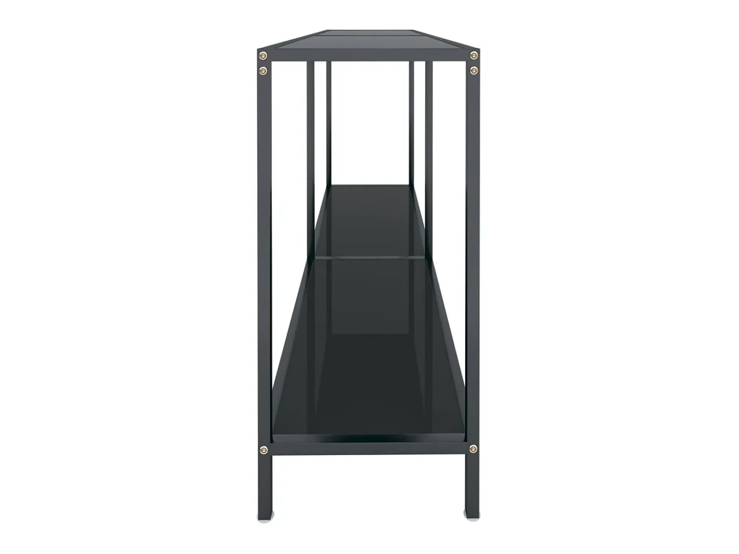 vidaxl Mesa consola 140x35x75,5 cm vidro temperado^ Consola