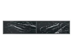 Hot Mesa consola 180x35x75,5 cm vidro temperado PT942541 Preto