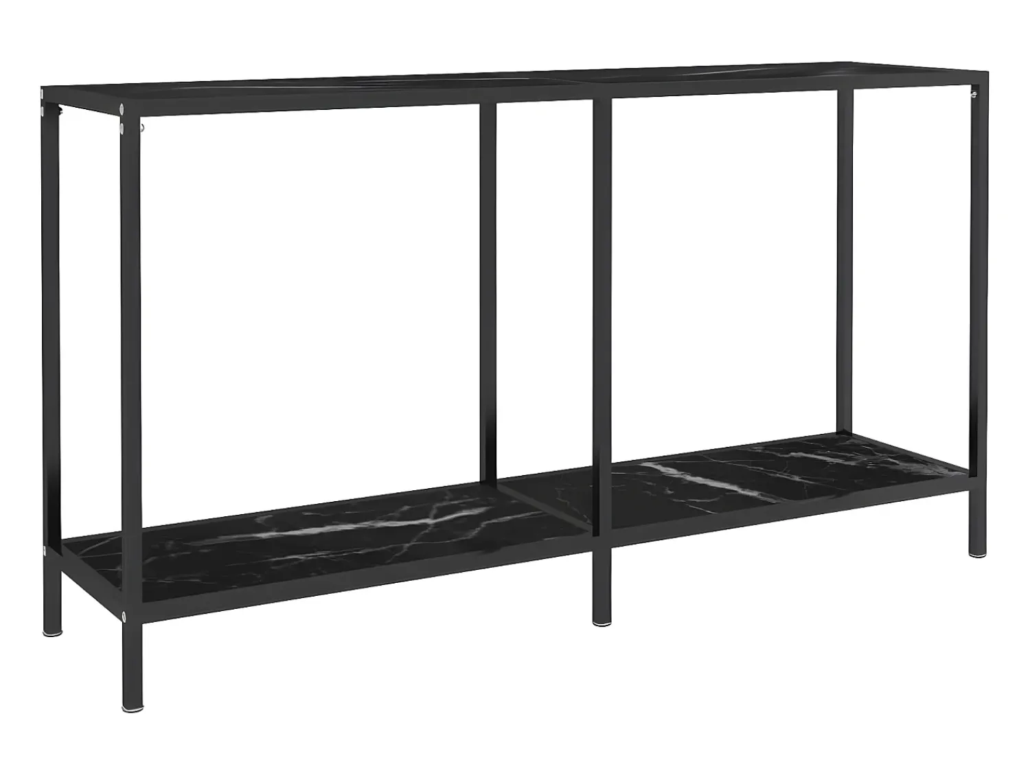 Mesa consola 140x35x75,5 cm vidro temperado PT899882^ Consola