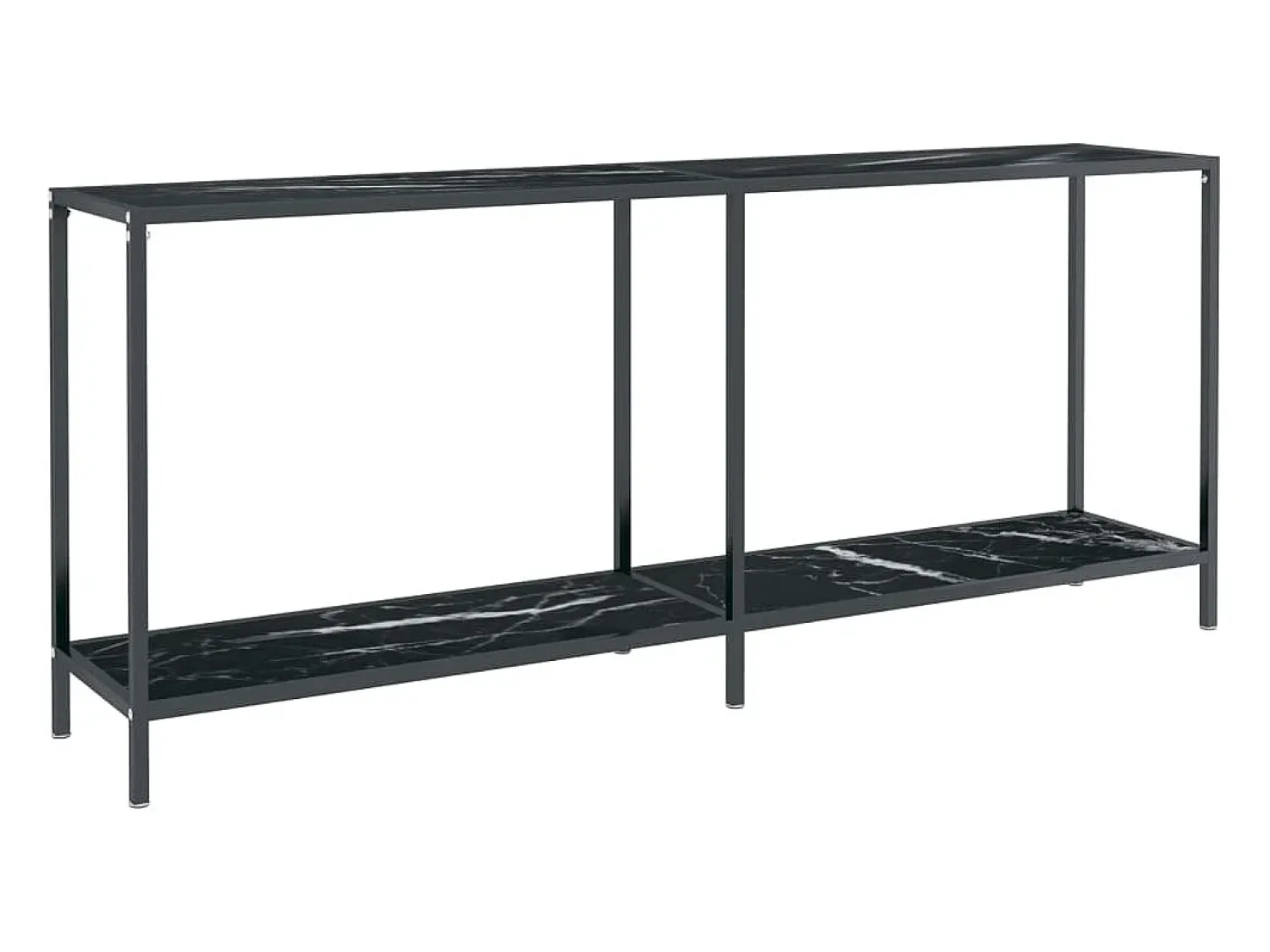vidaxl Mesa consola 180x35x75,5 cm vidro temperado^ Consola