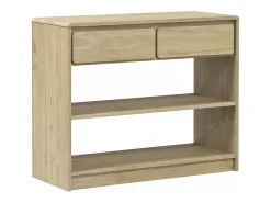 Mesa consola SAUDA 89,5x36,5x73 cm pinho maciço cor carvalho PT996242^ Consola