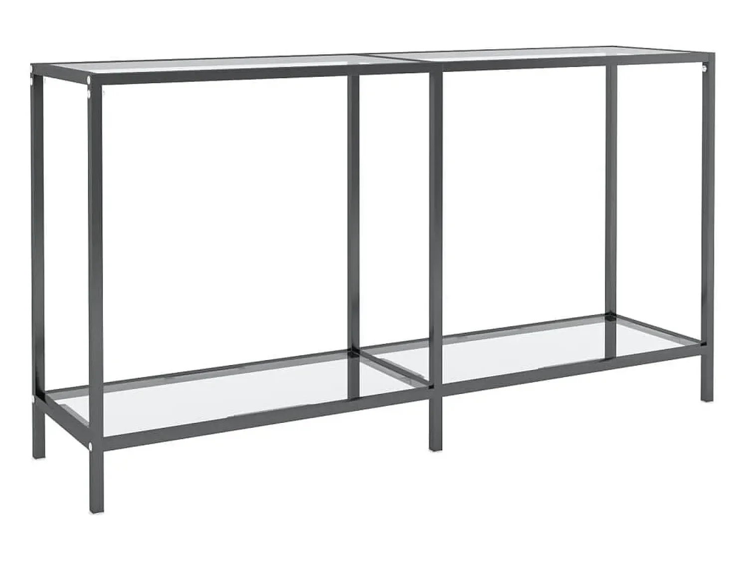 Discount Mesa consola 140x35x75,5 cm vidro temperado PT430270 Transparente