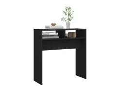 Clearance Mesa consola 78x30x80 cm derivados de madeira PT242861 Preto