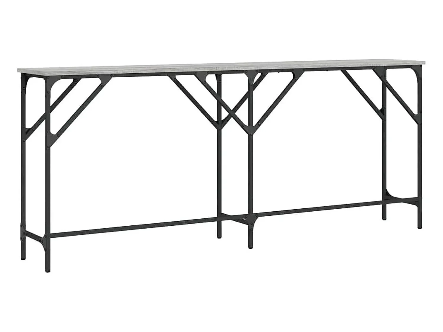 Consola|vidaxl Mesa consola 180x29x75 cm derivados de madeira sonoma Cinzento