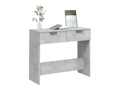 Consola*vidaxl Mesa consola 90x36x75 cm derivados de madeira -cimento Cinzento