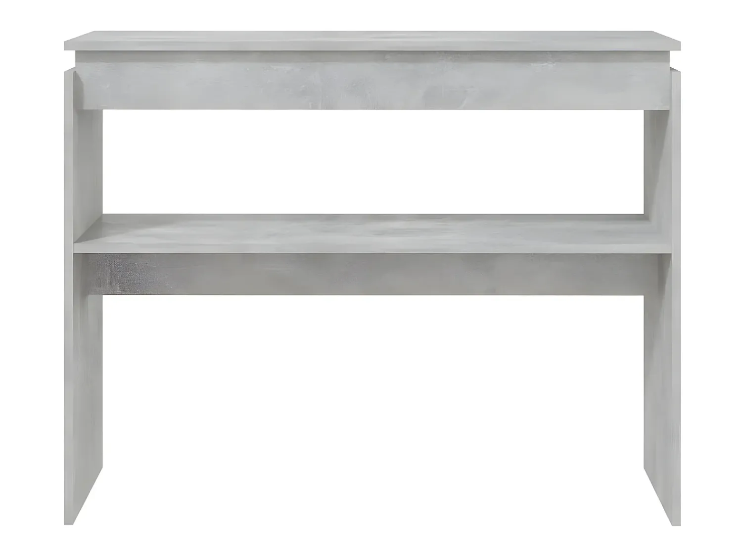 Consola* Mesa consola 102x30x80 cm derivados de madeira cimento PT853084 Cinzento