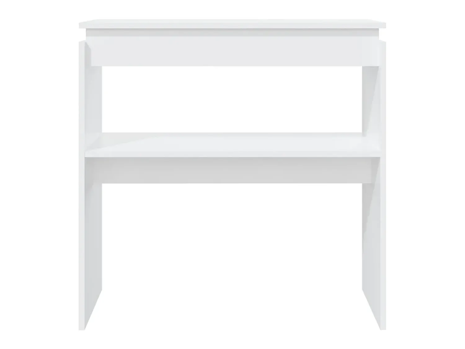 New Mesa consola 80x30x80 cm derivados de madeira PT239611 Branco
