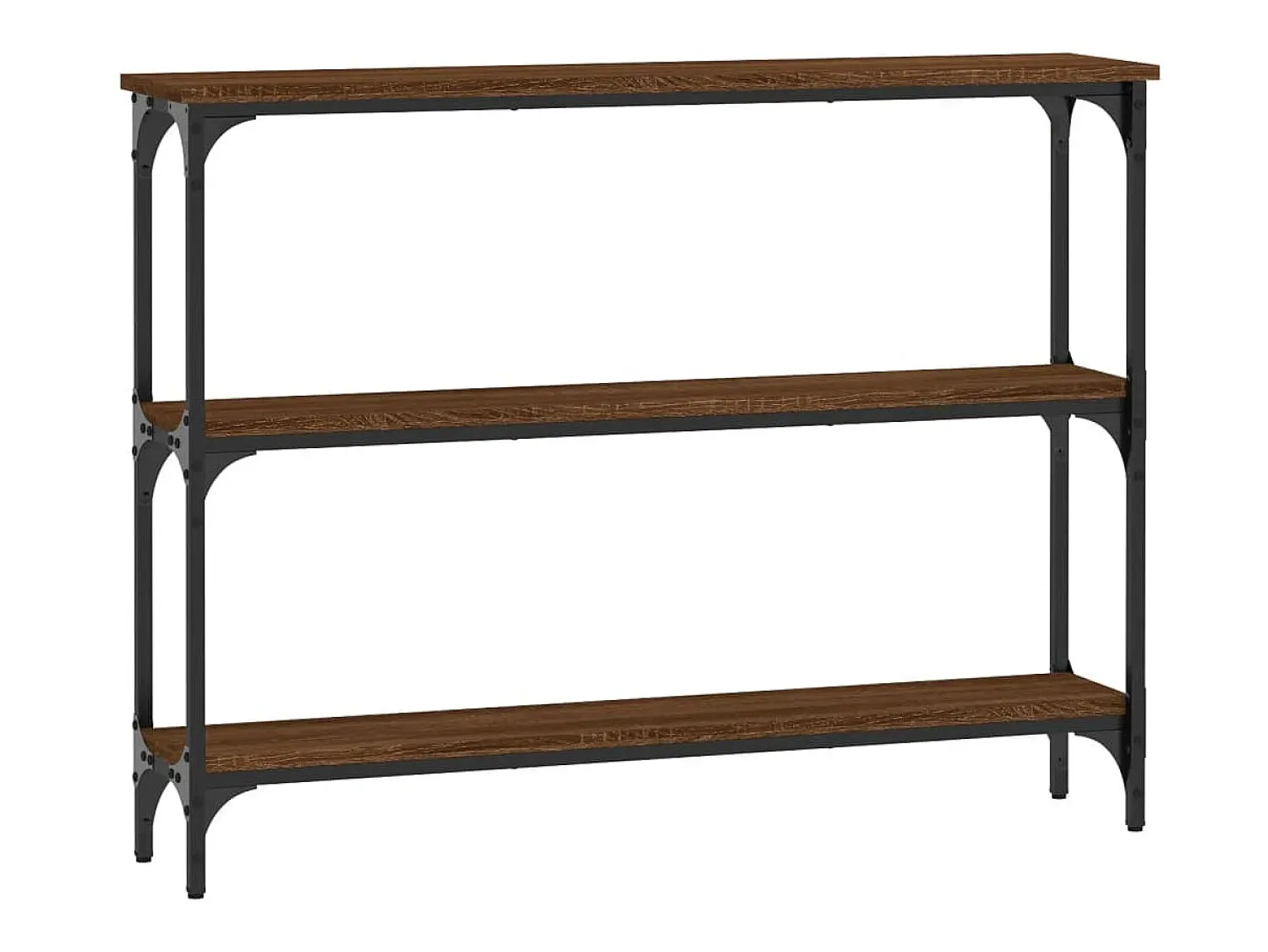 Mesa consola 100x22,5x75 cm derivados madeira carvalho PT957468^ Consola