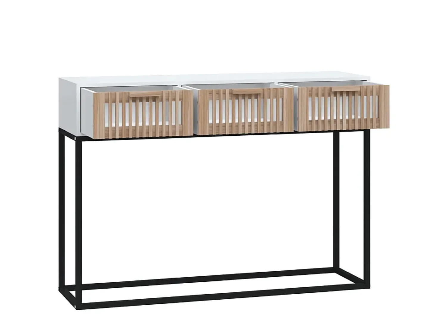 Mesa consola 105x30x75 cm derivados de madeira e ferro PT701920^ Consola
