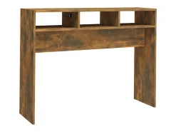 Consola| Mesa consola 105x30x80 cm derivados de madeira carvalho fumado PT985189 Castanho