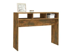 Consola| Mesa consola 105x30x80 cm derivados de madeira carvalho fumado PT985189 Castanho