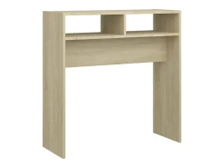 Consola| Mesa consola 78x30x80 cm derivados de madeira carvalho sonoma PT554904 Castanho
