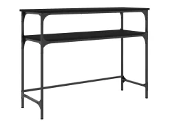 Consola* Mesa consola 100x35,5x75 cm derivados de madeira PT788258 Preto