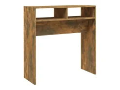 Consola* Mesa consola 78x30x80 cm derivados de madeira carvalho fumado PT543741 Castanho