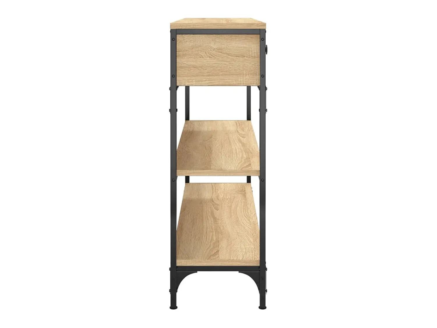 vidaxl Mesa consola 100x25x75 cm derivados de madeira carvalho sonoma^ Consola