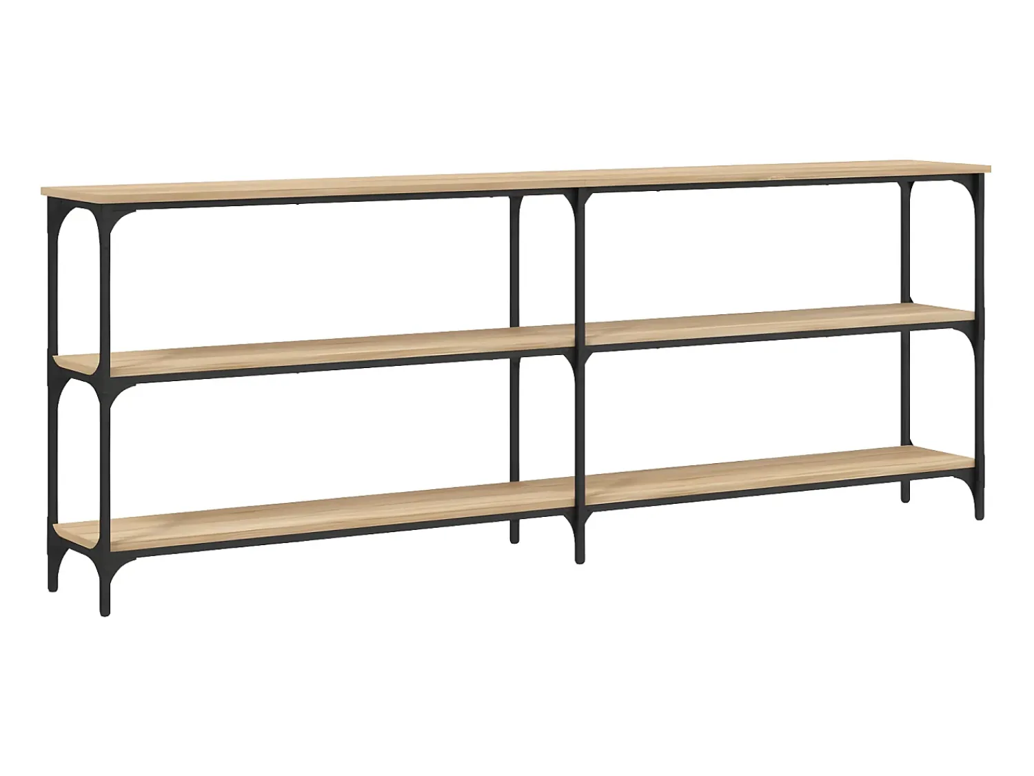 Mesa consola 200x29x75 cm derivados de madeira carvalho sonoma PT862823^ Consola