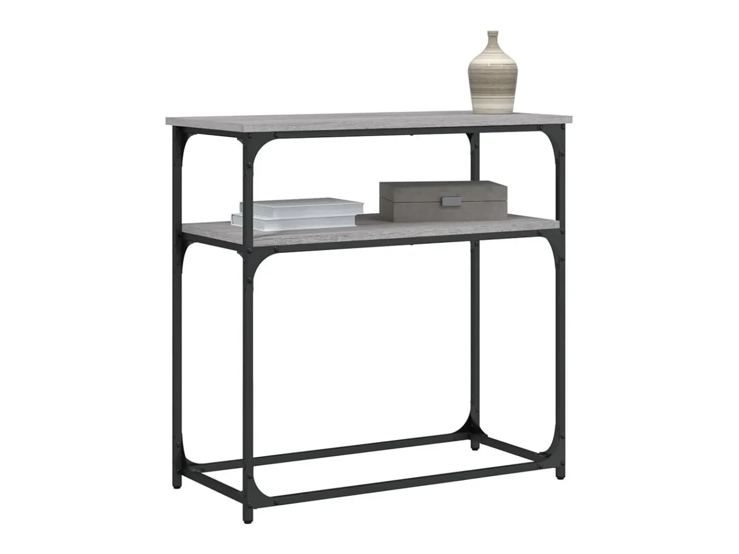 Best Mesa consola 75x35,5x75 cm derivados de madeira sonoma PT599946 Cinzento