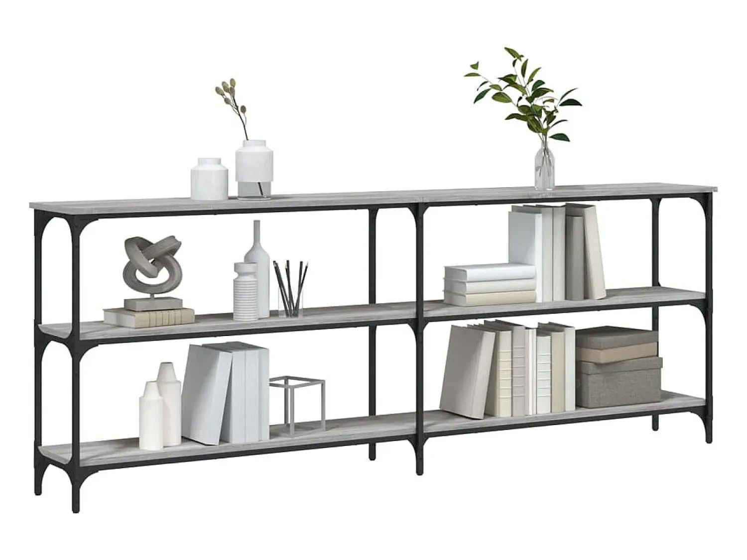 Mesa consola 200x29x75 cm derivados de madeira sonoma PT324553^ Consola