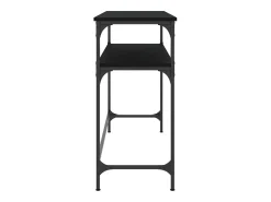 Discount vidaxl Mesa consola 100x35,5x75 cm derivados de madeira Preto