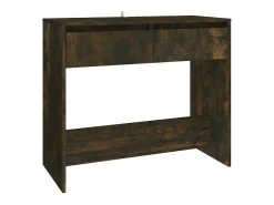 Consola*vidaxl Mesa consola 89x41x76,5 cm derivados de madeira carvalho fumado Natural claro